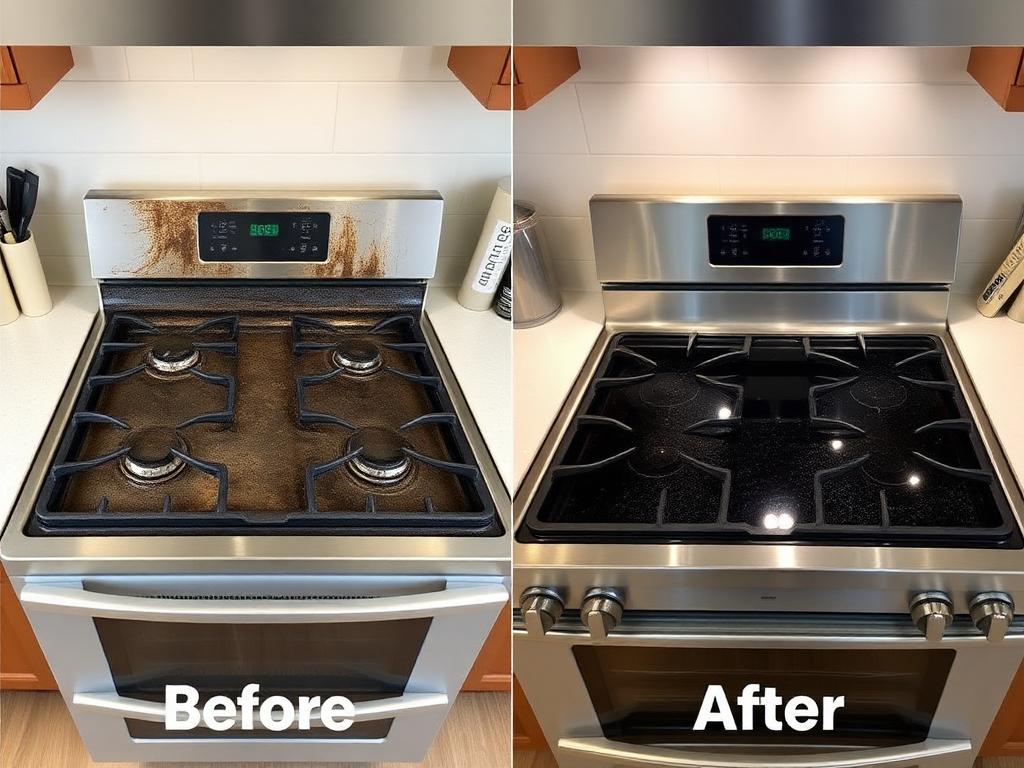 قبل وبعد صيانة طباخ